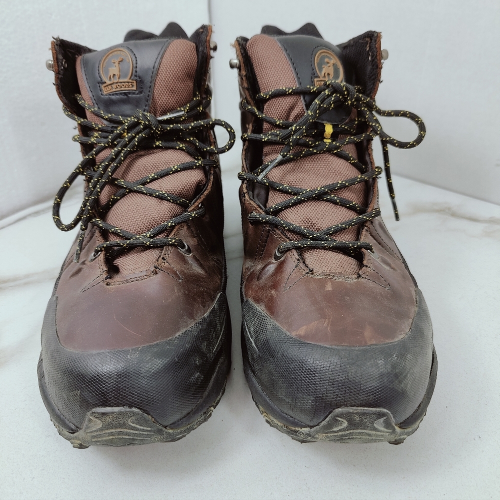 Elk Woods Men's Predator Leather Waterproof Oil Proof Industrial Work Boots, 13 - Picture 4 of 13